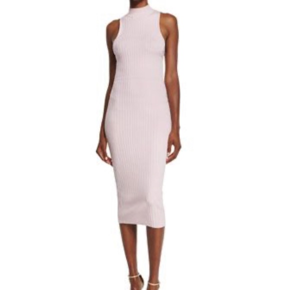 Light Pink Cushnie Et Ochs Laced-Back Sleeveless Dress - Picture 3 of 5